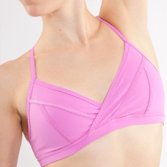 🍋 LULULEMON MAGENTA PINK V FRONT SPORTS BRA TOP 6 - Picture 15 of 15
